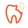 missing teeth and tooth restoration icon